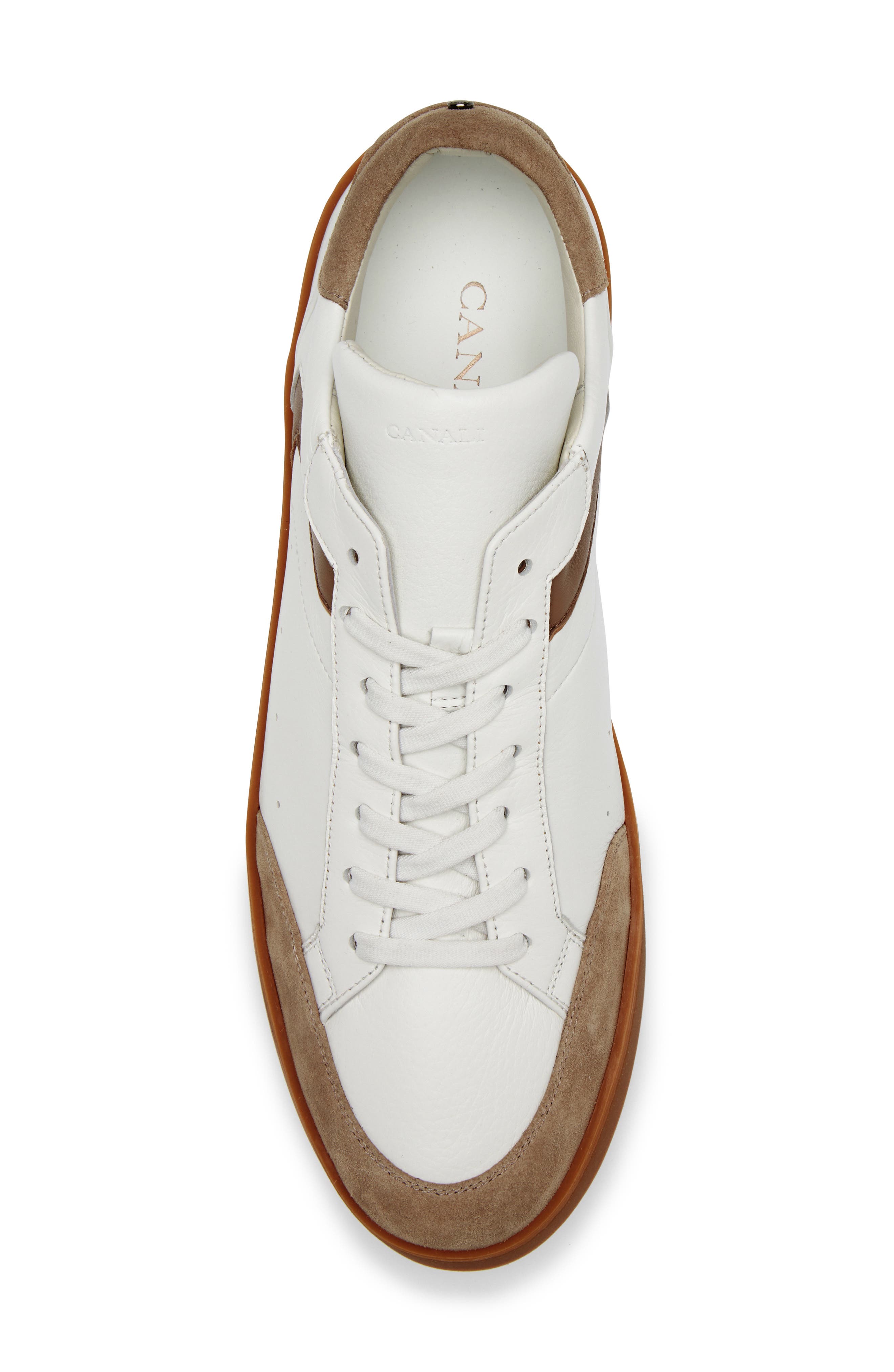 Canali Easy On Low Top Sneaker, Alternate, color, White
