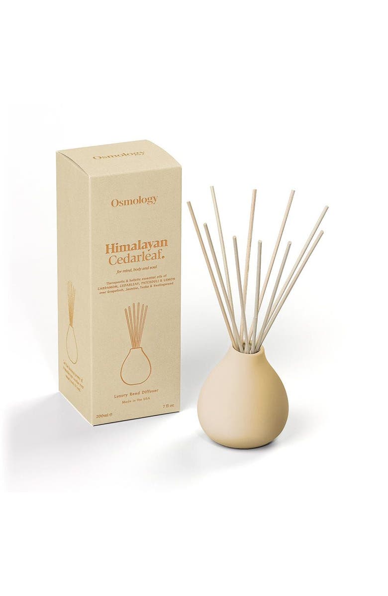 Osmology Himalayan Cedarleaf Reed Diffuser - Cedar Patchouli and Lemon, Main, color, White