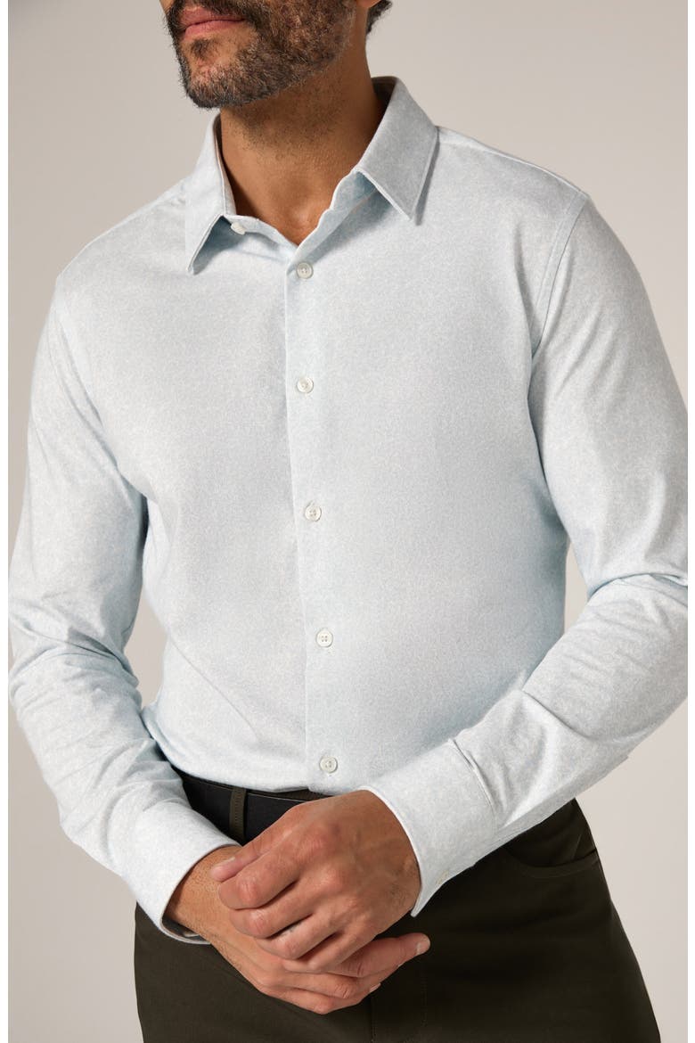 Monty Performance Button-Up Shirt, Alternate, color, LIGHT BLUE