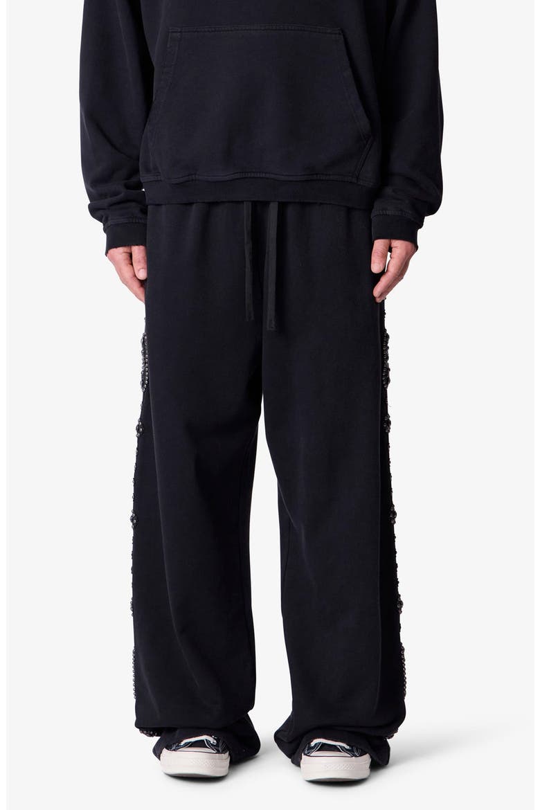 Mojave Embellished Sweatpants, Main, color, WASHED BLACK