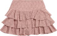 Walking on Sunshine Kids' Tiered Lace Miniskort