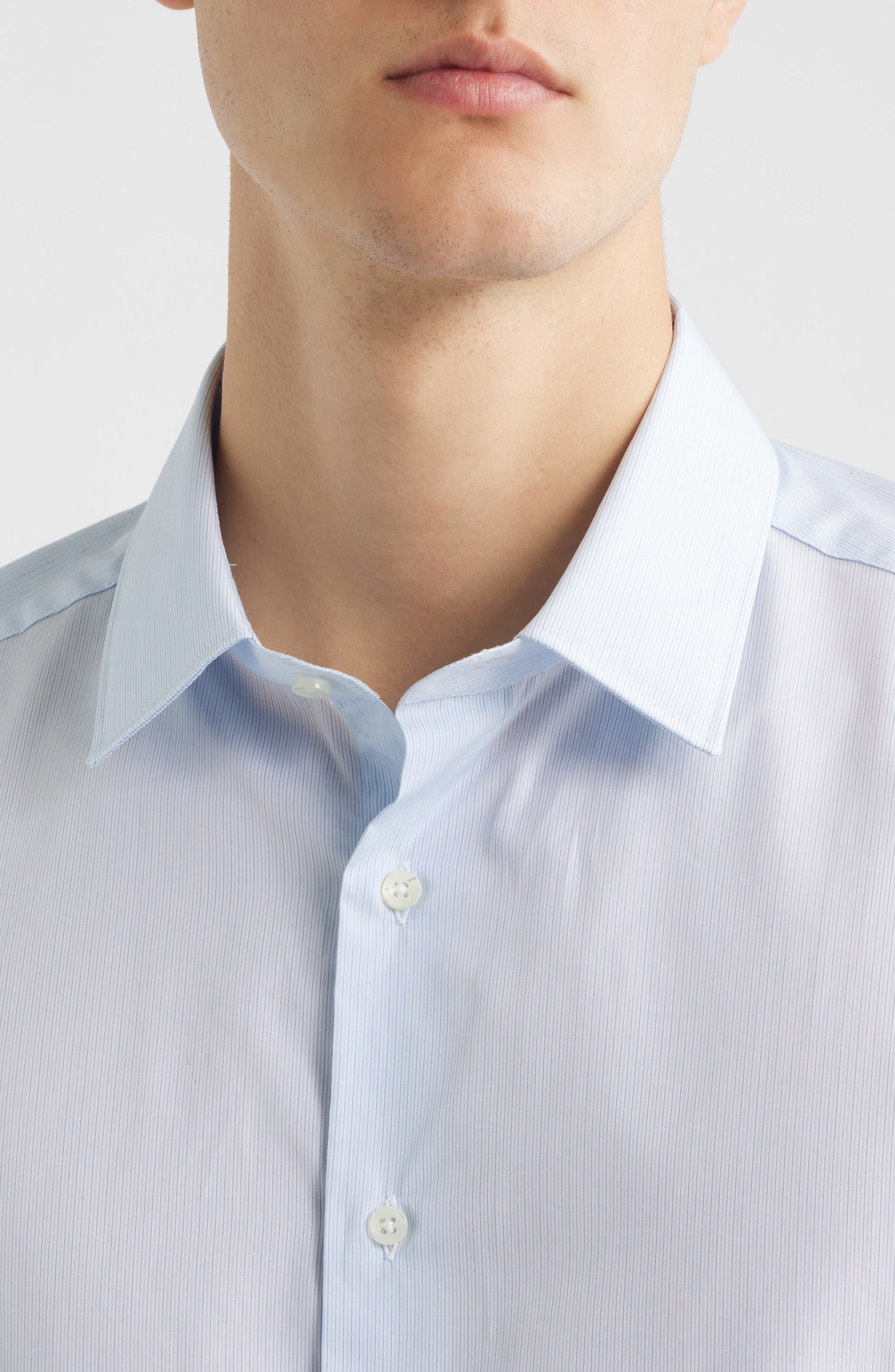 Regular Fit Stripe Dress Shirt - image 2