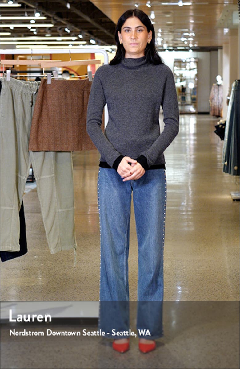 Contrast Trim Wool & Cashmere Sweater, sales video thumbnail