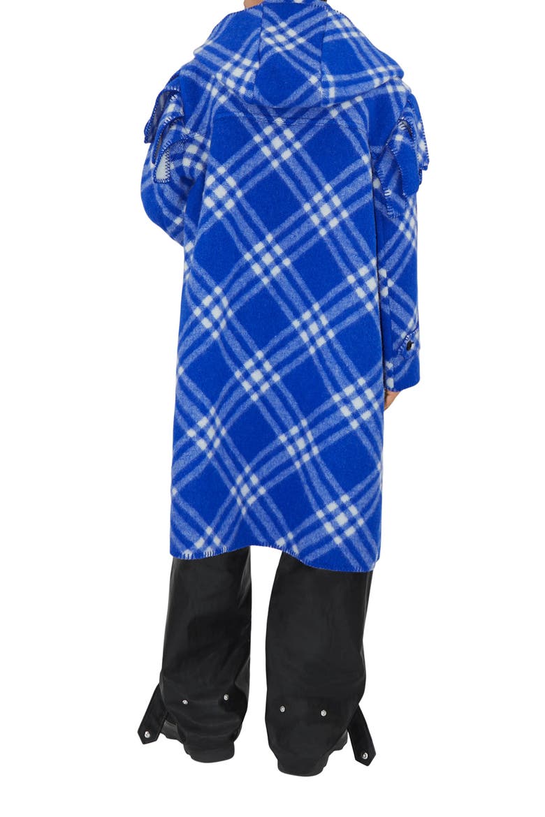 Bias Check Wool Duffle Cape, Alternate, color, KNIGHT IP CHECK