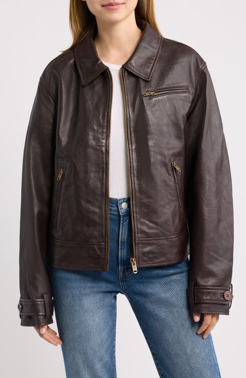 Nube Lambskin Leather Jacket