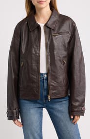 Frye Nube Lambskin Leather Jacket