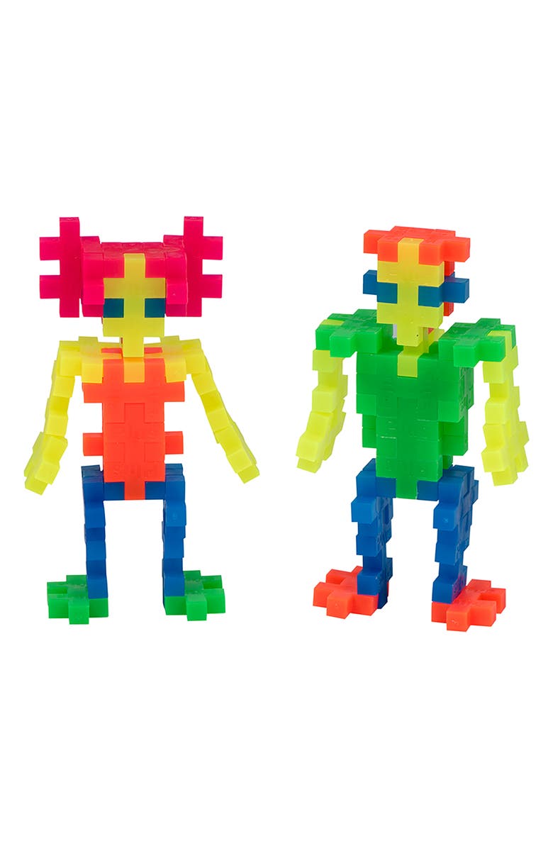 Plus-Plus USA Neon Mix 70-Piece Tube Building Set, Alternate, color, Neon