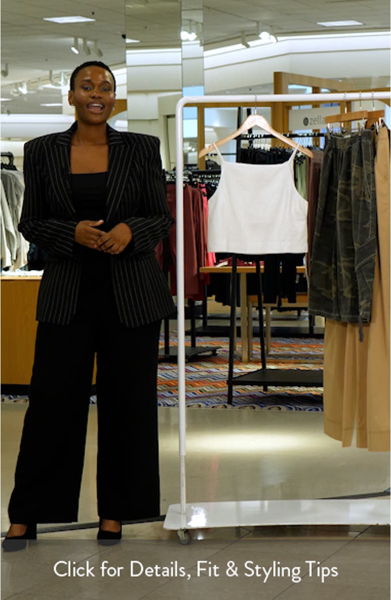 Kerri Linen Crop Tank, sales video thumbnail