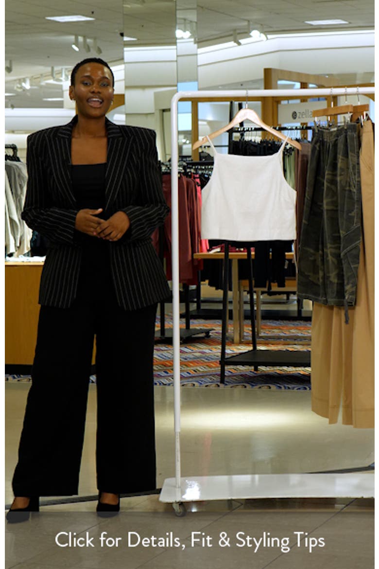 Kerri Linen Crop Tank video
