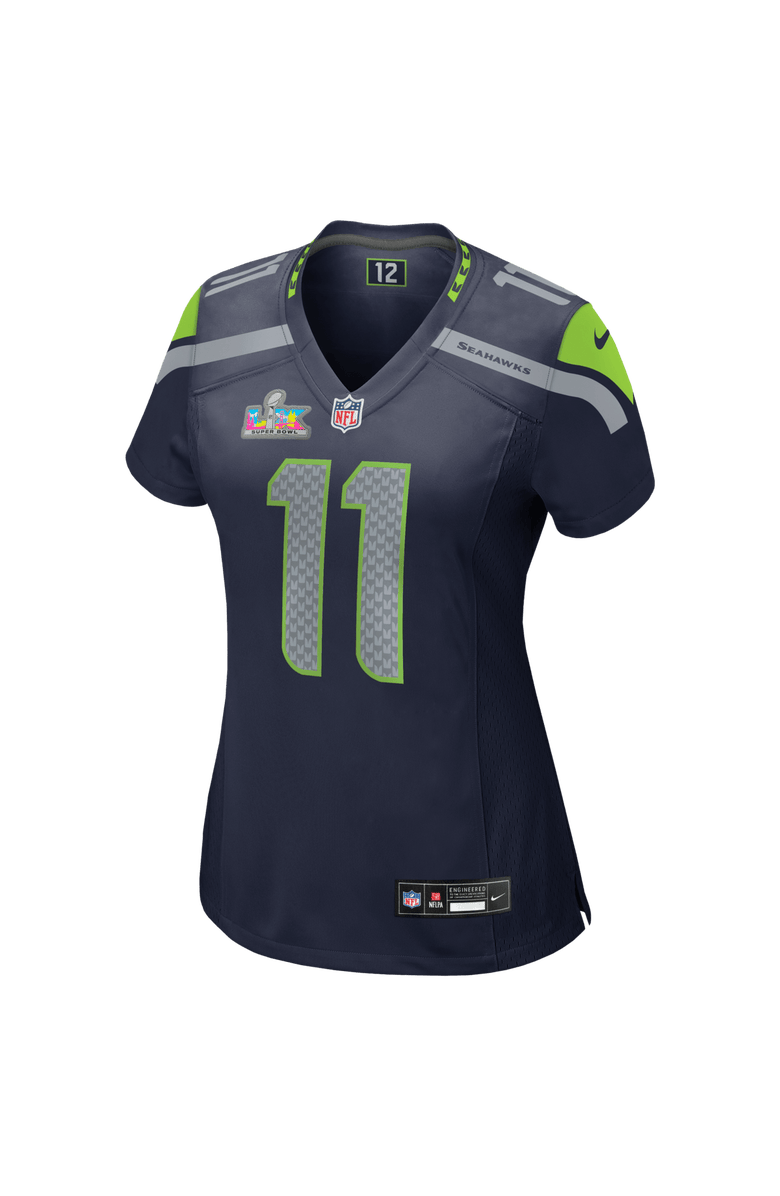 Nike Women's Nike Jaxon Smith-Njigba College Navy Seattle Seahawks Super Bowl LX Patch Game Jersey, Alternate, color, College Navy