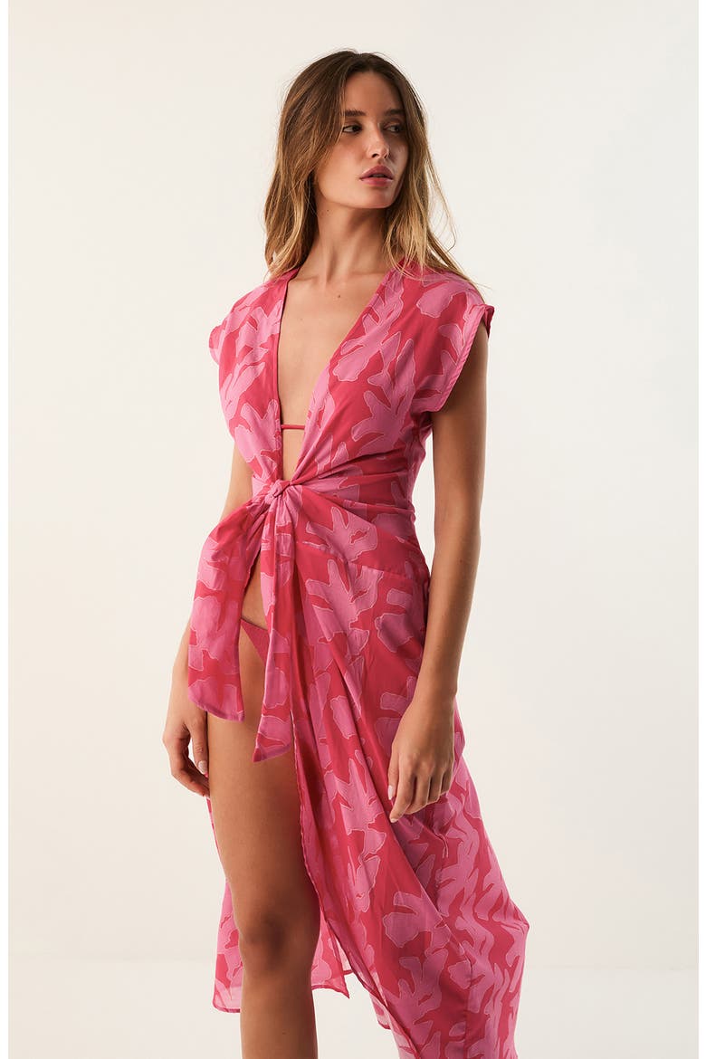 Sasha Long Cover-Up Dress, Alternate, color, MULTI