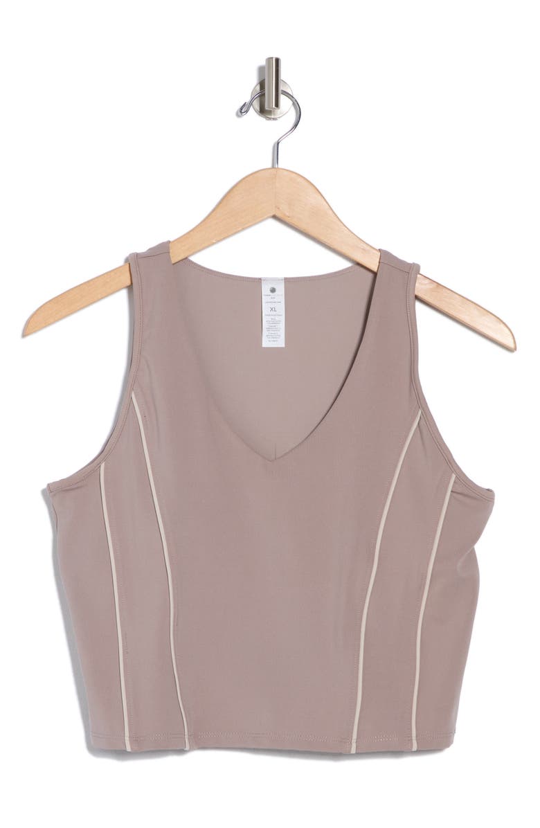YOGALICIOUS Lux Race Me Piped Crop Tank, Alternate, color, Satellite-Nacreous Cloud