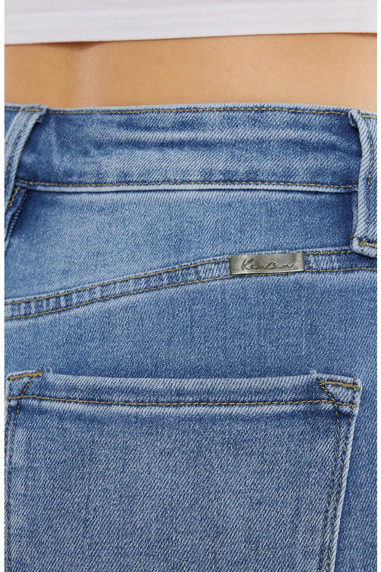 Adaline Essentials High Rise Slim Straight Jeans, Alternate, color, Medium-Light Wash