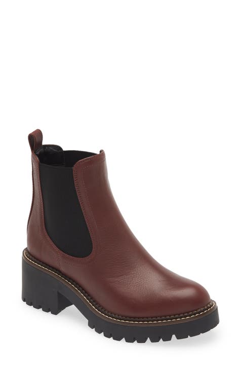 Burgundy Comfort Booties Nordstrom