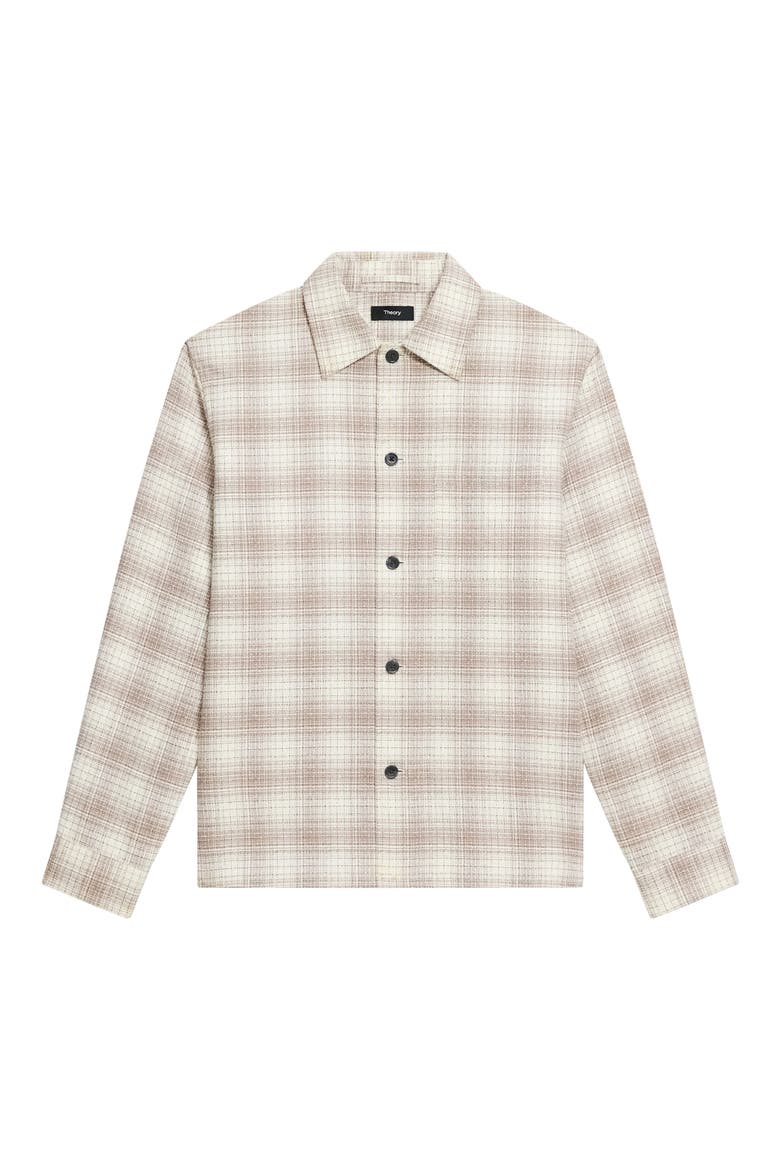 Textured Cotton Button-Up Shirt, Alternate, color, DUFFLE MULTI