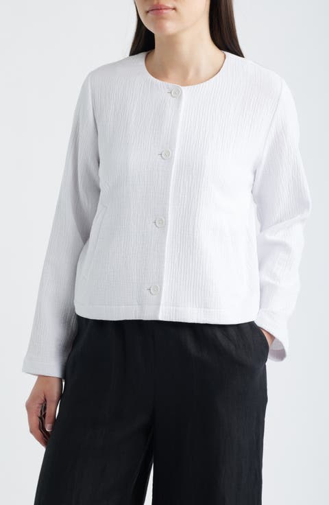Organic Cotton Gauze Jacket (Petite)