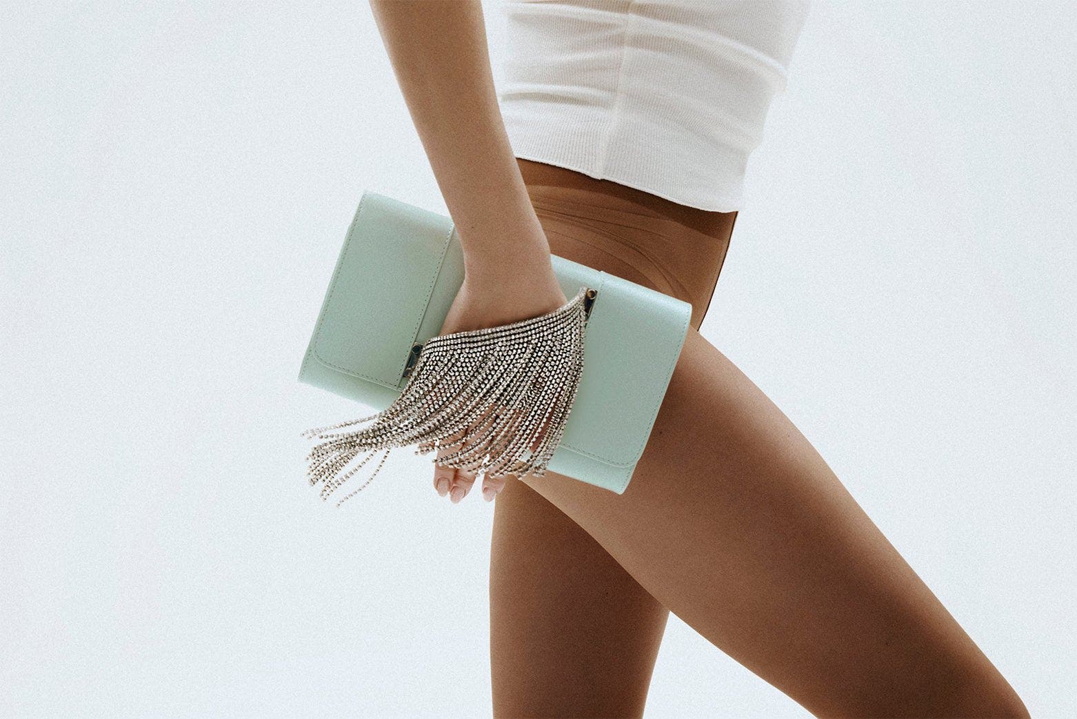 PERRIN PARIS L'Eiffel Cascade Clutch, Alternate, color, Puff