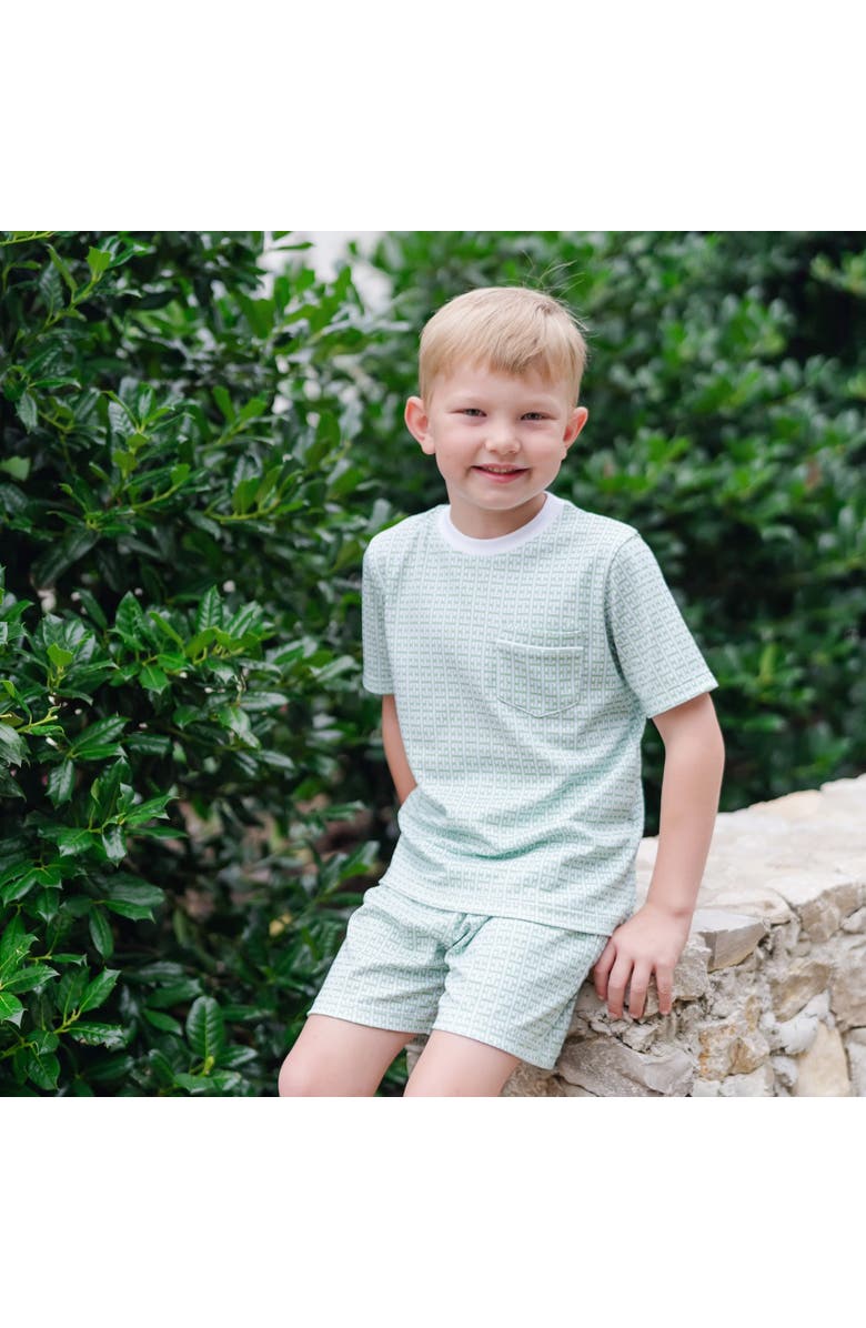 Lila and Hayes Sophie Girls' Short Set, Alternate, color, Garden Trellis