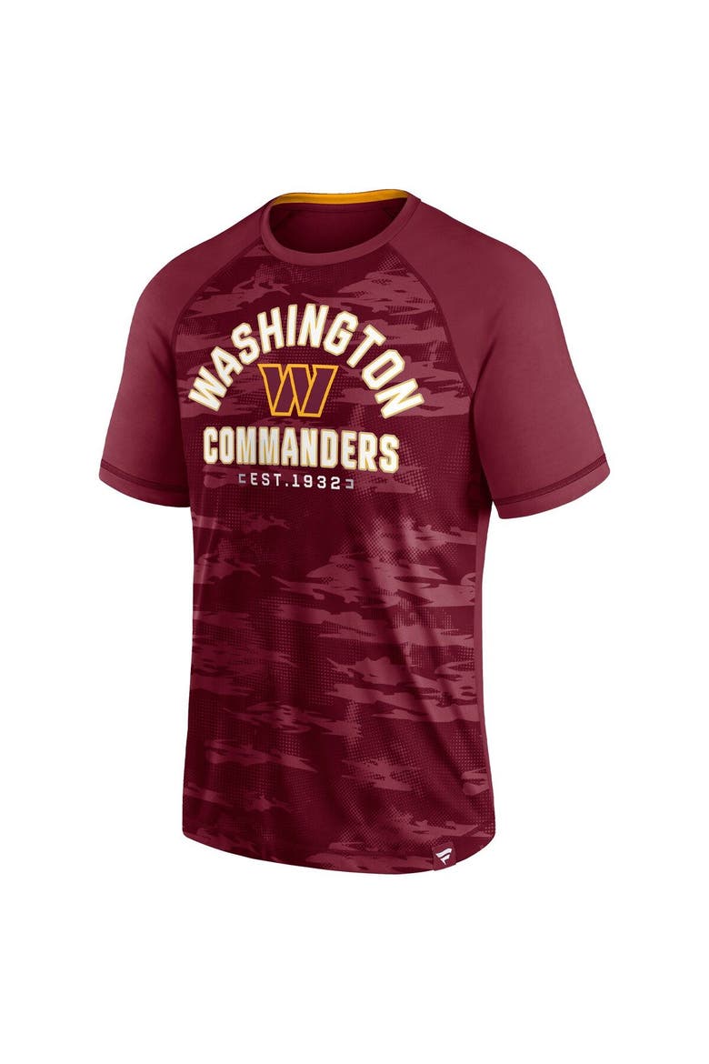 Men's Fanatics Branded Burgundy Washington Commanders Hail Mary Raglan T-Shirt, Alternate, color, Burgundy