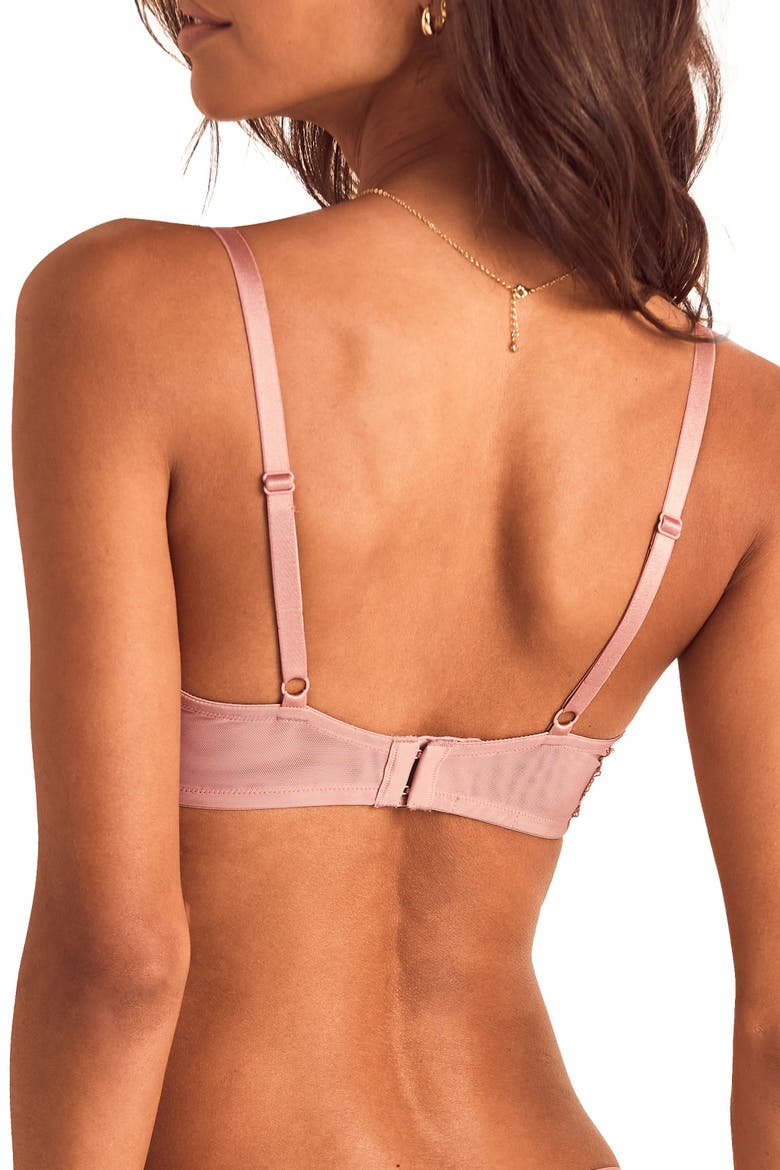Sonja Unlined Plunge Bra, Alternate, color, Medium beige