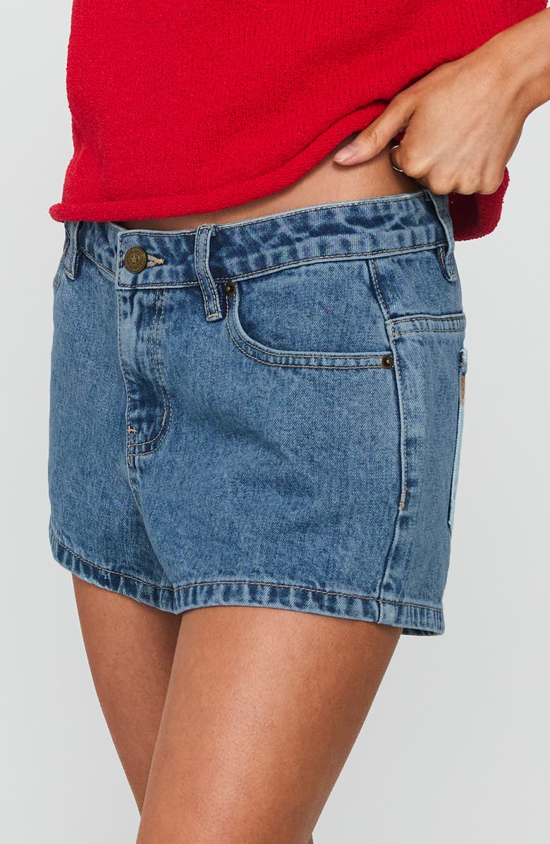 Princess Polly Dreamful Low Rise Denim Shorts, Alternate, color,
