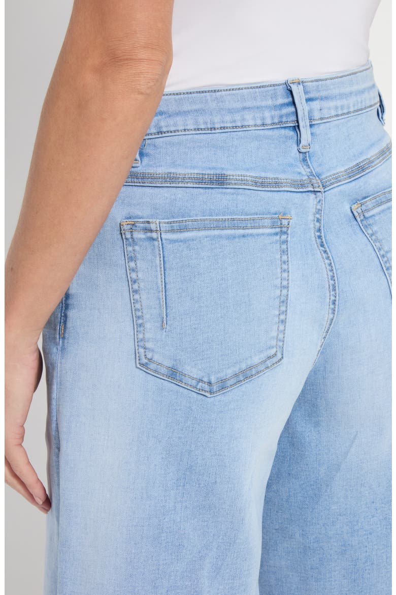 Lennon Denim Pull-On Bermuda Shorts, Alternate, color, BLEACHED BLUE