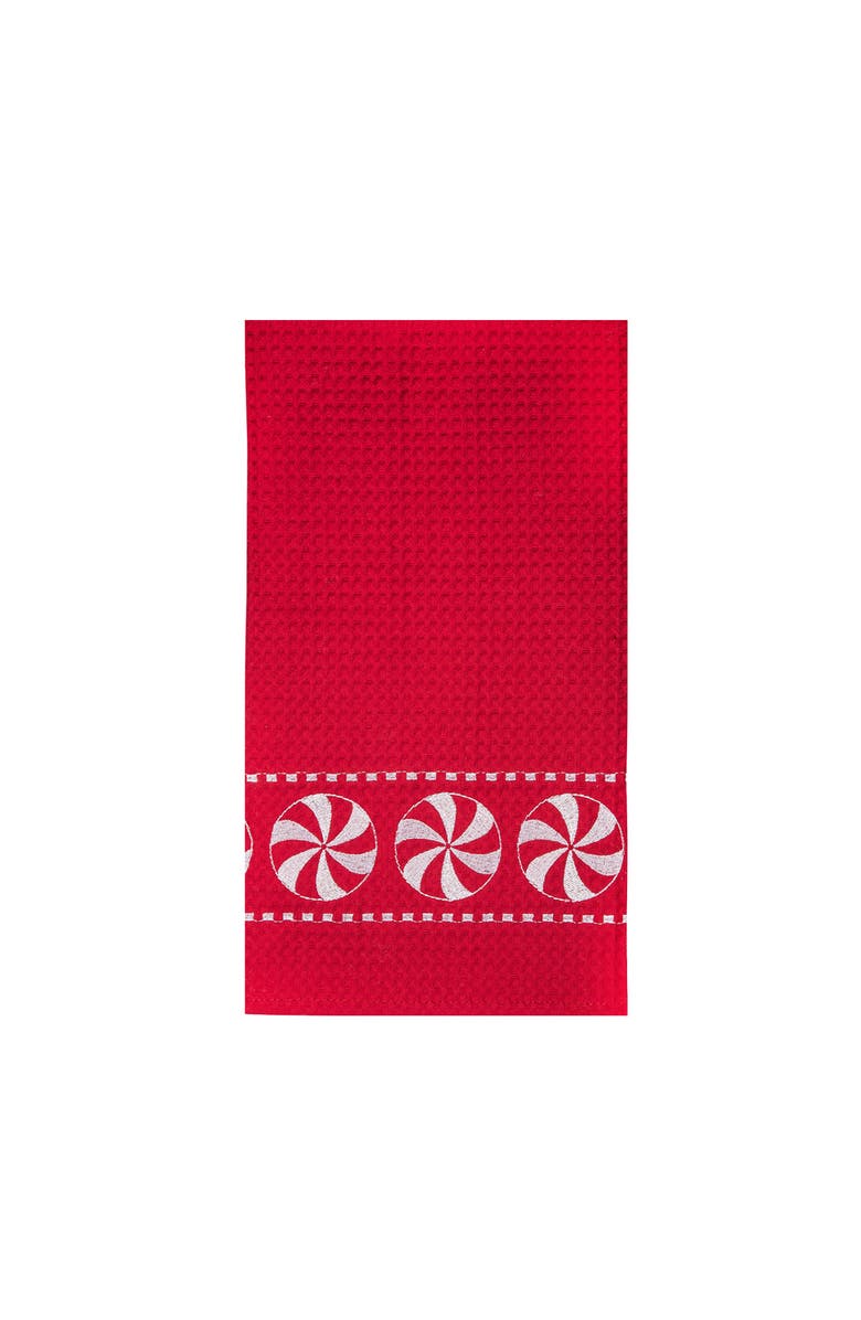 C&F Home Peppermint Towel, Main, color, Red