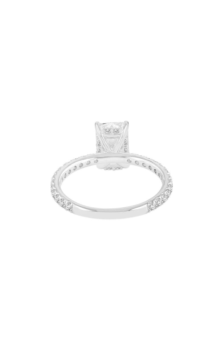 LuvMyJewelry Sia 14K Gold Radiant Cut Lab Grown Diamond Hidden Halo Ring - 2.25 Ct, Alternate, color, 14K White Gold