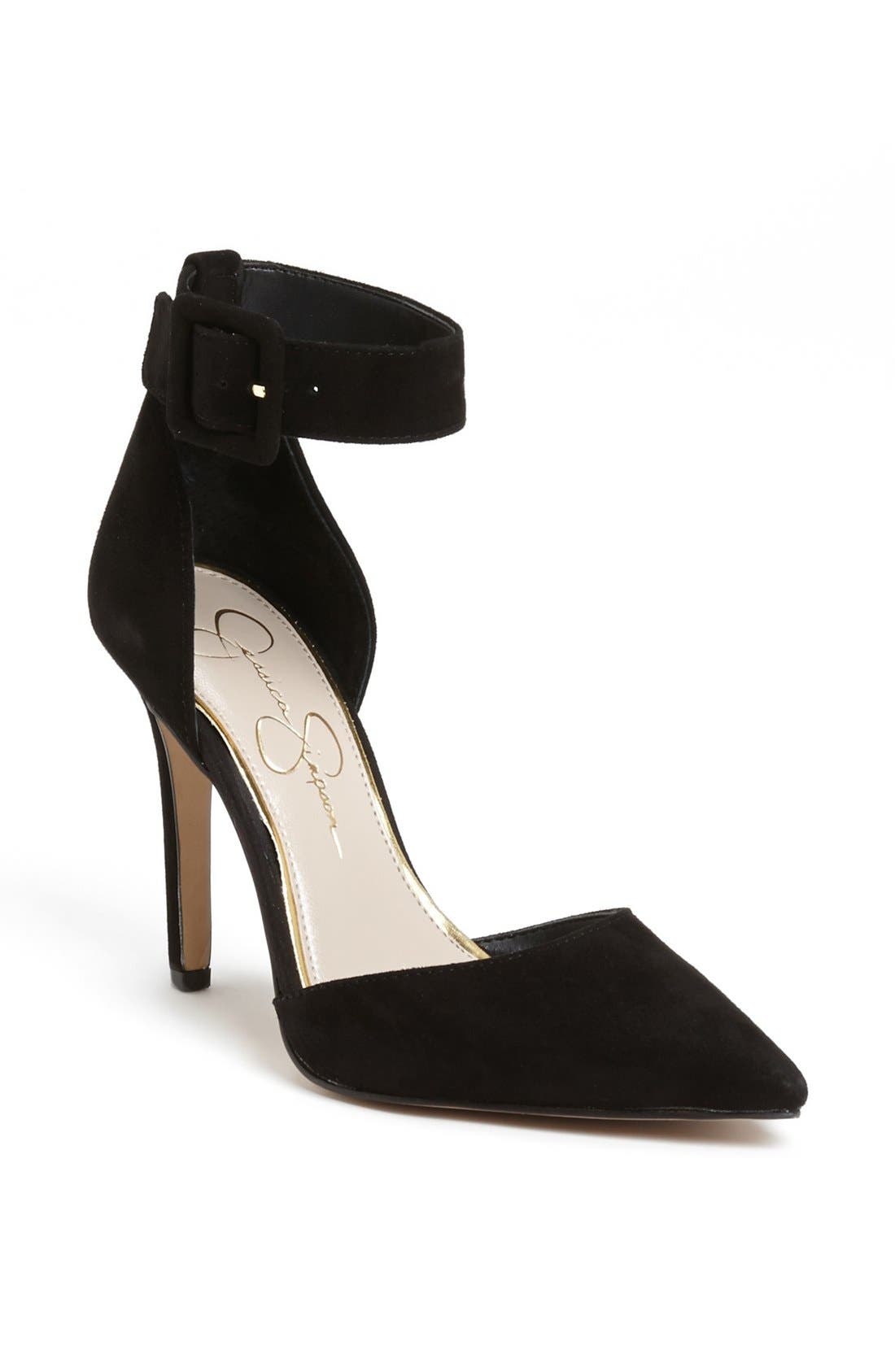 Jessica Simpson 'Cayna' D'Orsay Ankle Strap Pump, Main, color, 