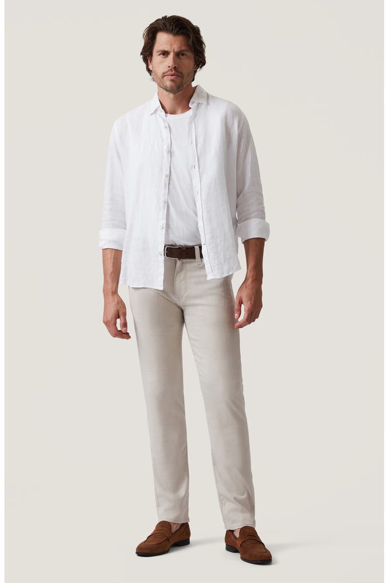 Courage Straight Leg Twill Pants, Alternate, color, CREAM CROSS TWILL