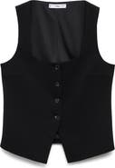 MANGO Square Neck Vest