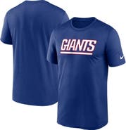 Nike Men's Nike Royal New York Giants Primetime Legend Wordmark Performance T-Shirt
