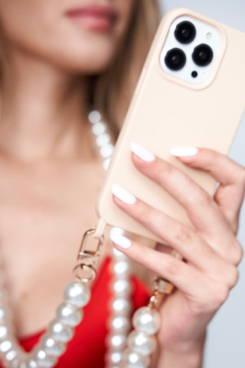 Maxi Pearl Phone Chain, Alternate, color, Pearl