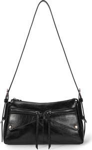 Oryany Moto Leather Shoulder Bag