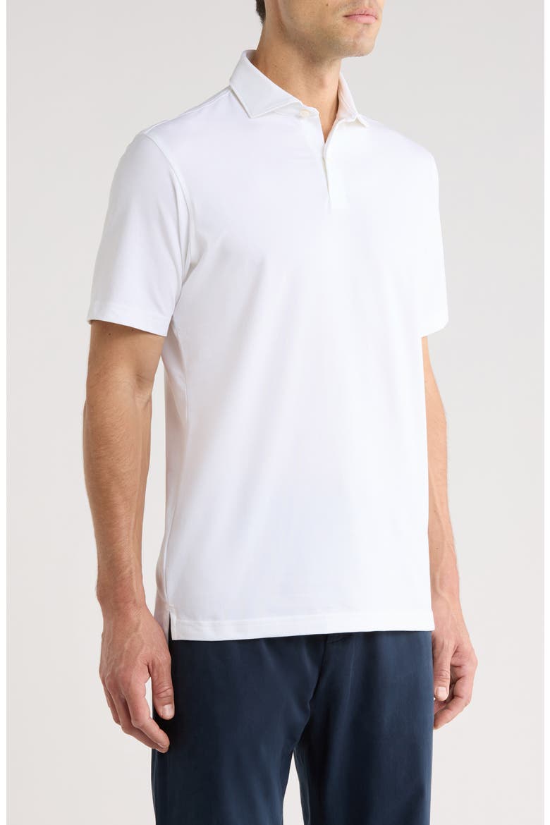 Crown Crafted Albatross Pima Cotton Blend Polo, Alternate, color, WHITE