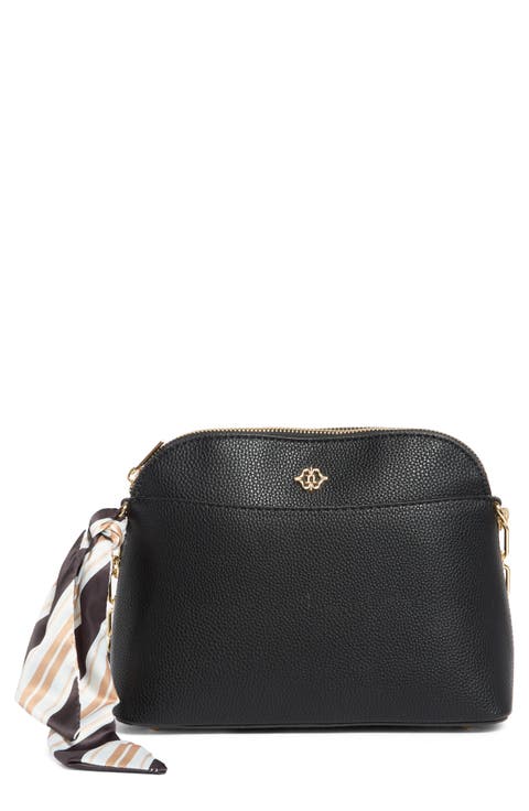 Tahlia Dome Crossbody Bag with Scarf