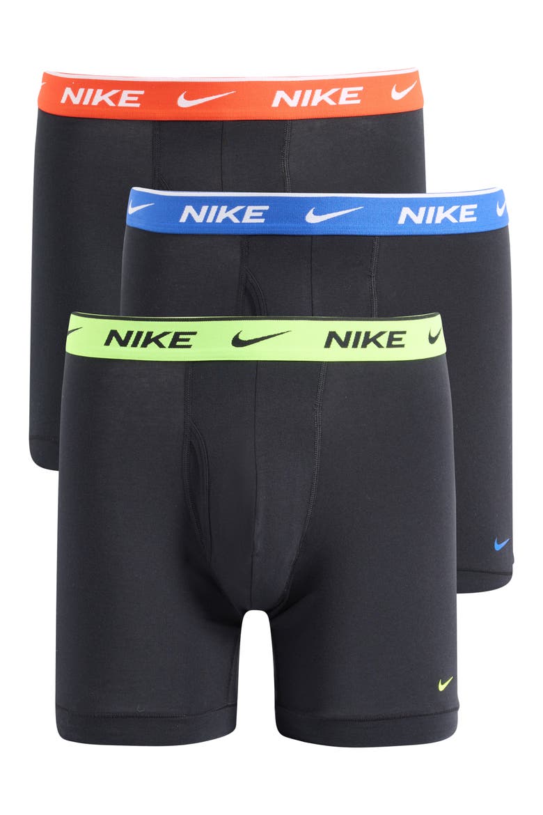 Dri-FIT Essential Assorted 3-Pack Stretch Cotton Boxer Briefs, Alternate, color, BLUE VELVET