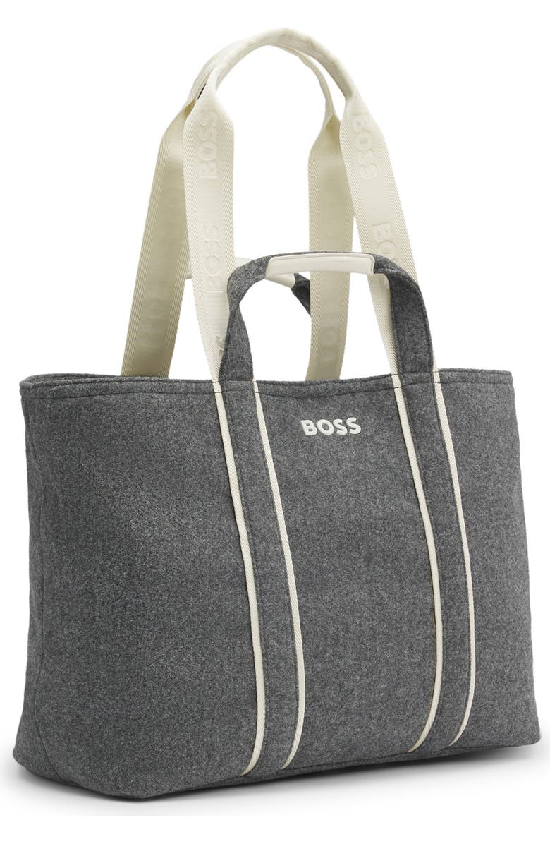 HUGO Palmah Tote, Alternate, color, Dark Grey