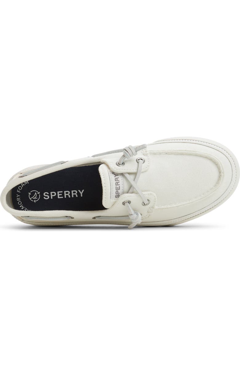 Sperry Bahama Platform Boat Shoe, Alternate, color, White