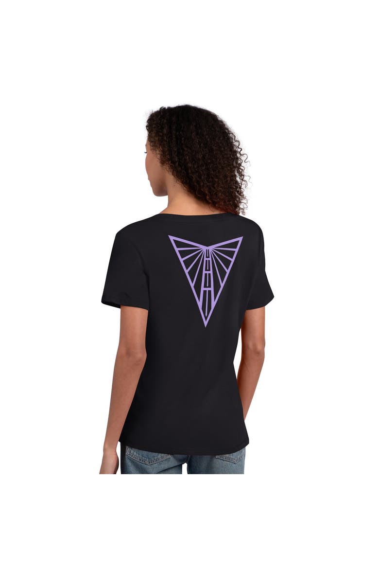 Women's Starter  Black Golden State Valkyries WNBA 30th Anniversary Scoop Neck T-Shirt, Alternate, color, Black