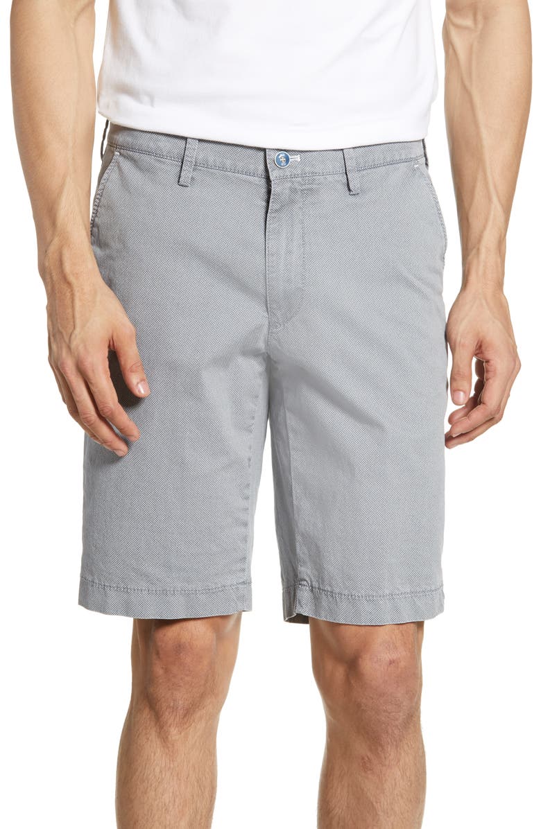 Brax Regular Fit Belleville Diamond Weave Bermuda Shorts, Main, color, 