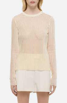 Sheer Stripe Sweater