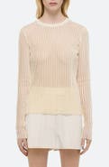 Helmut Lang Sheer Stripe Sweater