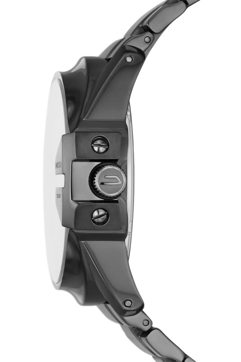 Master Cheif Chronograph Quartz Bracelet Watch, 43mm, Alternate, color, GUNMETAL