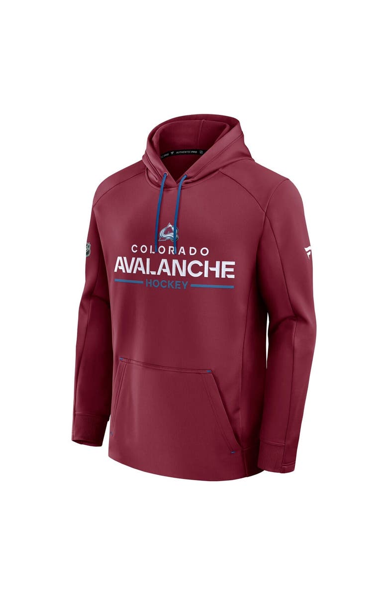 FANATICS Men's Fanatics Burgundy Colorado Avalanche Authentic Pro Rink Hoodie, Alternate, color, Burgundy