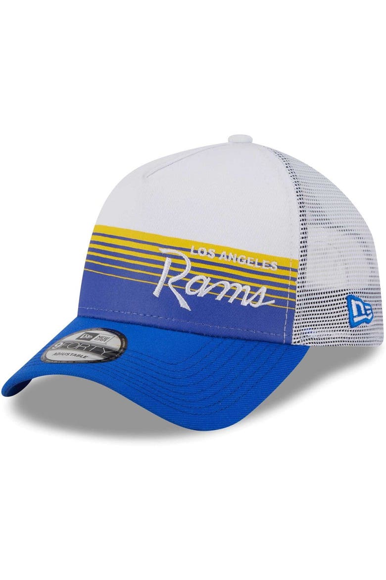 Men's New Era Royal Los Angeles Rams Horizon A-Frame 9FORTY Snapback Hat, Alternate, color, Royal