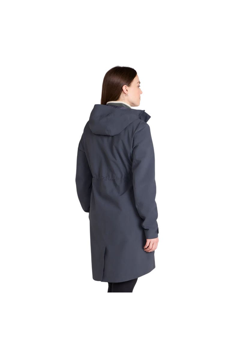 Womens/ladies Harbour Waterproof Parka Jacket, Alternate, color, Charcoal