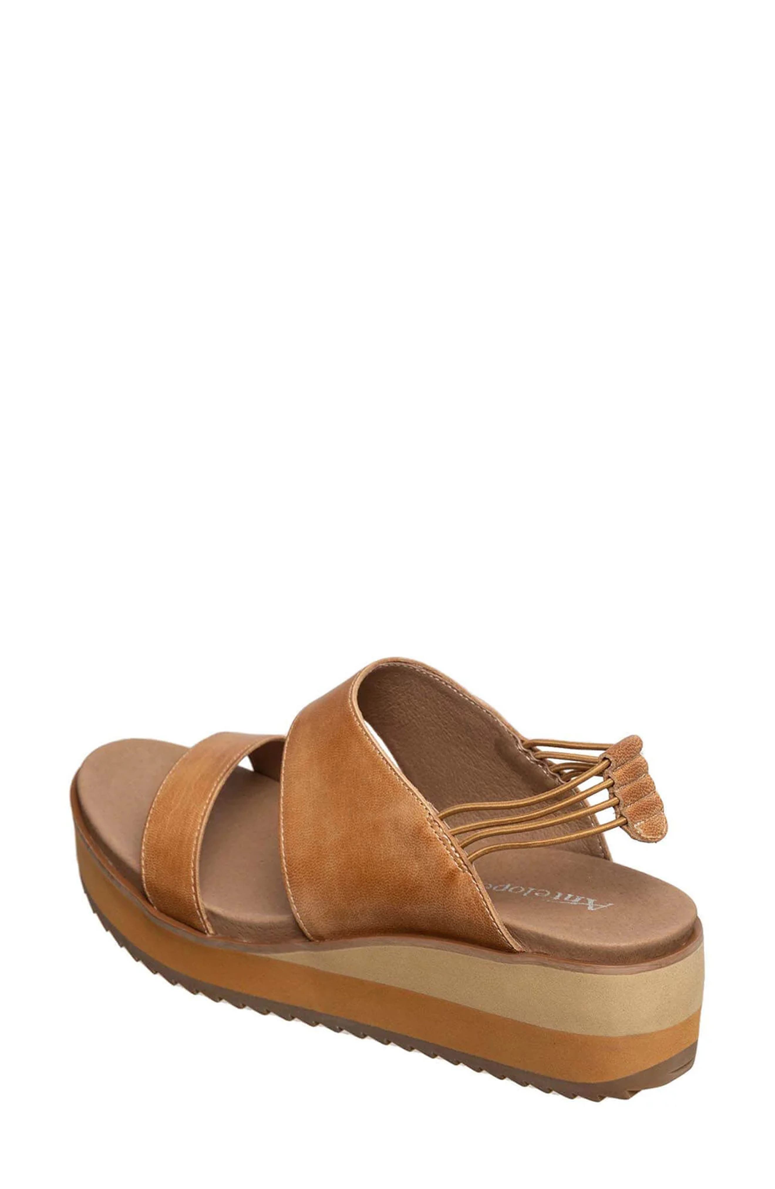 ANTELOPE Cachet Platform Wedge Sandal, Alternate, color, Taupe