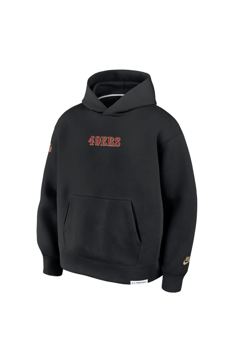 Nike Men's Nike Black San Francisco 49ers 2025 Rivalries Collection Oversized Tech Fleece Hoodie, Alternate, color, Black