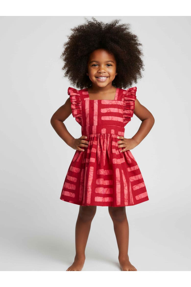 Kids Elisa Cotton Dress, Main, color, Red